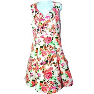 Emerald Sundae Sheath Floral Dress Sz 13